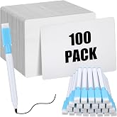 Fulmoon 100 Pcs Dry Erase Lapboards 9"x12" with Markers Double Sided | Whiteboard Bulk Set Erasable Markers, Small White Boards for Students Classroom, Mini Portable Lapboards for School Supplies