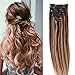 100% Real Remy Clip in Hair Extensions 16-22inch Grade AAAAA Natural Hair Full Head Standard Weft 8 Pieces 18 Clips Long Soft Silky Straight (20