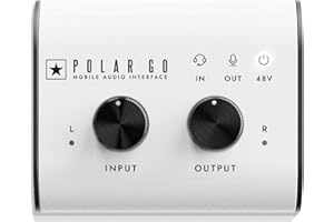 Blackstar Polar Go Mobile Audio Interface with ProCapture Stereo Mics, XLR/Instrument Input, and 6-Hour Battery Life