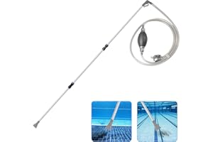 JJI Hot Tub Vacuum Spa Vac，Manual Cordless Spa Vacuum Cleaner for Inflatable Hot Tub with Constant Suction Handheld Cordless Pool Vacuum for Above Ground Inflatable Swimming Pool,Hot Tub Spa (Black)