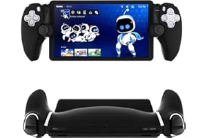 WUXIDIXI PS Portal Silicone Protective Case Cover for PlayStation Remote Player - Soft Anti-Slip Shockproof Skin Grip Shell - Ergonomic Design, Easy Install, Full Body Black Cover for Daily Gaming Protection