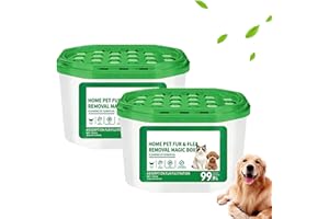2026 New Home Pet Fur Odor Removal Magic Box & Eliminator, 360° Air Circulation Fur Collector, Smart Dust & Dander Eliminator