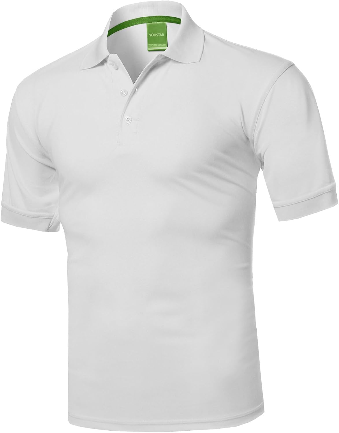 Men's Solid Cool Dri-Fit Active Athletic Golf Short Sleeves Polo Shirt: Clothing