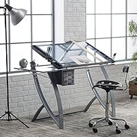 Studio Designs Futura Advanced Drafting Table with Side Shelf