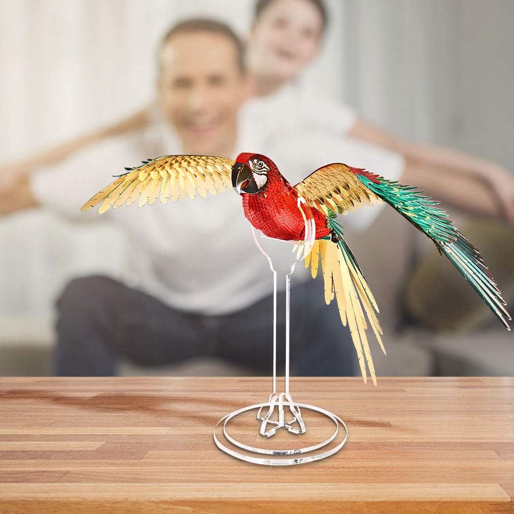 Piececool 3D Puzzle Metal Macaw Parrot - Image 5