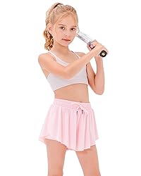 Stelle Girls Flowy Shorts with Pockets Athletic