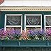 Artificial Fake Flowers, 4 Bundles Outdoor UV Resistant Greenery Shrubs Plants Indoor Outside Hanging Planter Home Garden Decor(Blue)