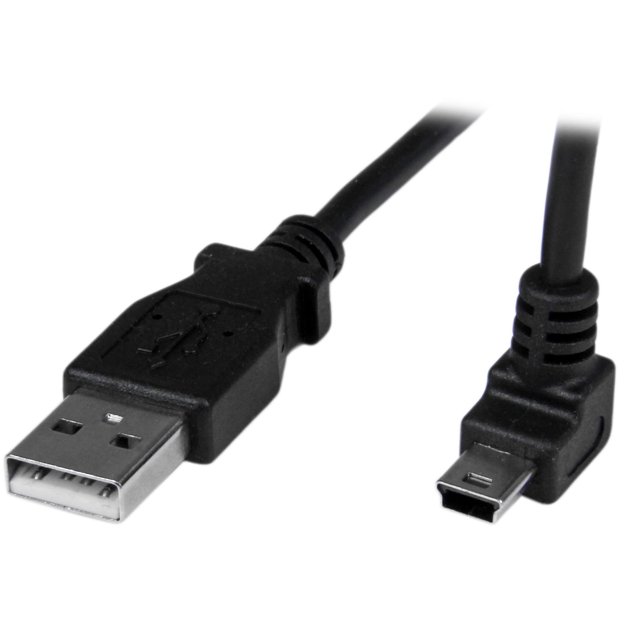 1m Mini USB Cable - A to Up Angle Mini B