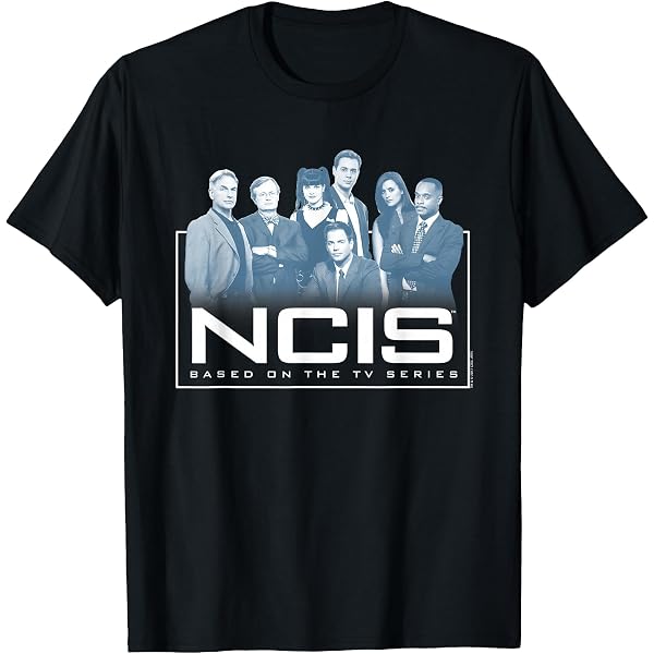 NCIS Men's Logo Premium Slim Fit T-Shirt - Small, Navy, Officially Licensed