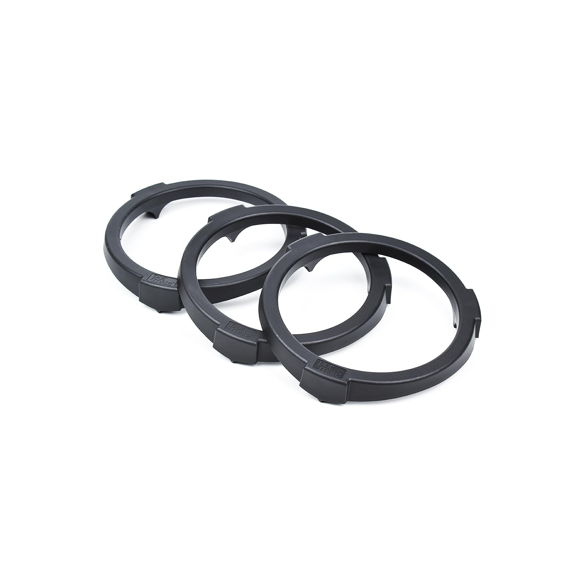 Pot-Mate Invisible Plant Pot Feet: Elevate and Protect Your Plants, British-Made Plant Caddies – 100% Recycled, Drainage-Friendly, Stains & Frost Resistant, Indoor & Outdoor Use (3 Pack) (150mm)