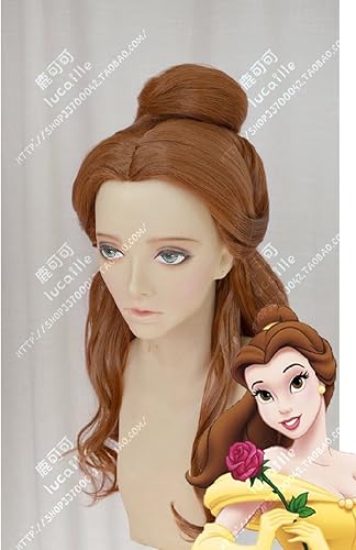 Amazon 美女と野獣 Beauty And The Beast ベル コスプレ衣装 女性用 バニエ付き メイド服 ハロウィン仮装 演劇服装 ベル ウィッグ フリーサイズ コスプレ 仮装 通販