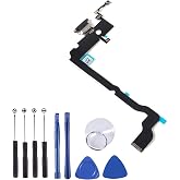 Replacement Dock Connector Charging Port Flex Cable Compatible with iPhone Xs MAX Flex Cable incl Tools (for iPhone Xs MAX Black)
