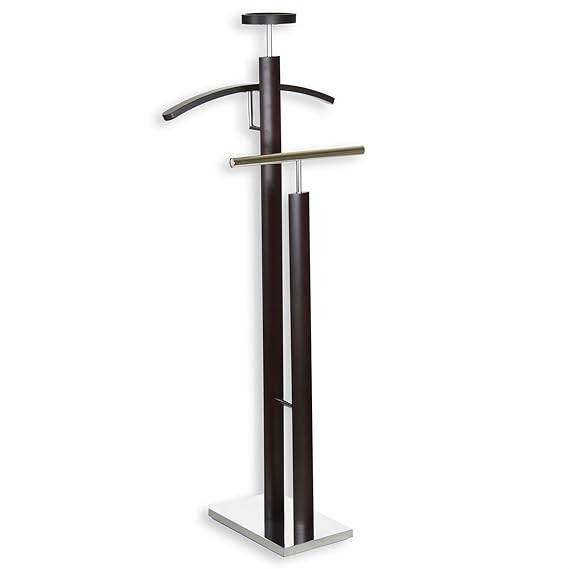 IDIMEX Herrendiener stummer Diener Kleiderständer Garderobe Damendiener Kleiderbutler Jim wengefarben