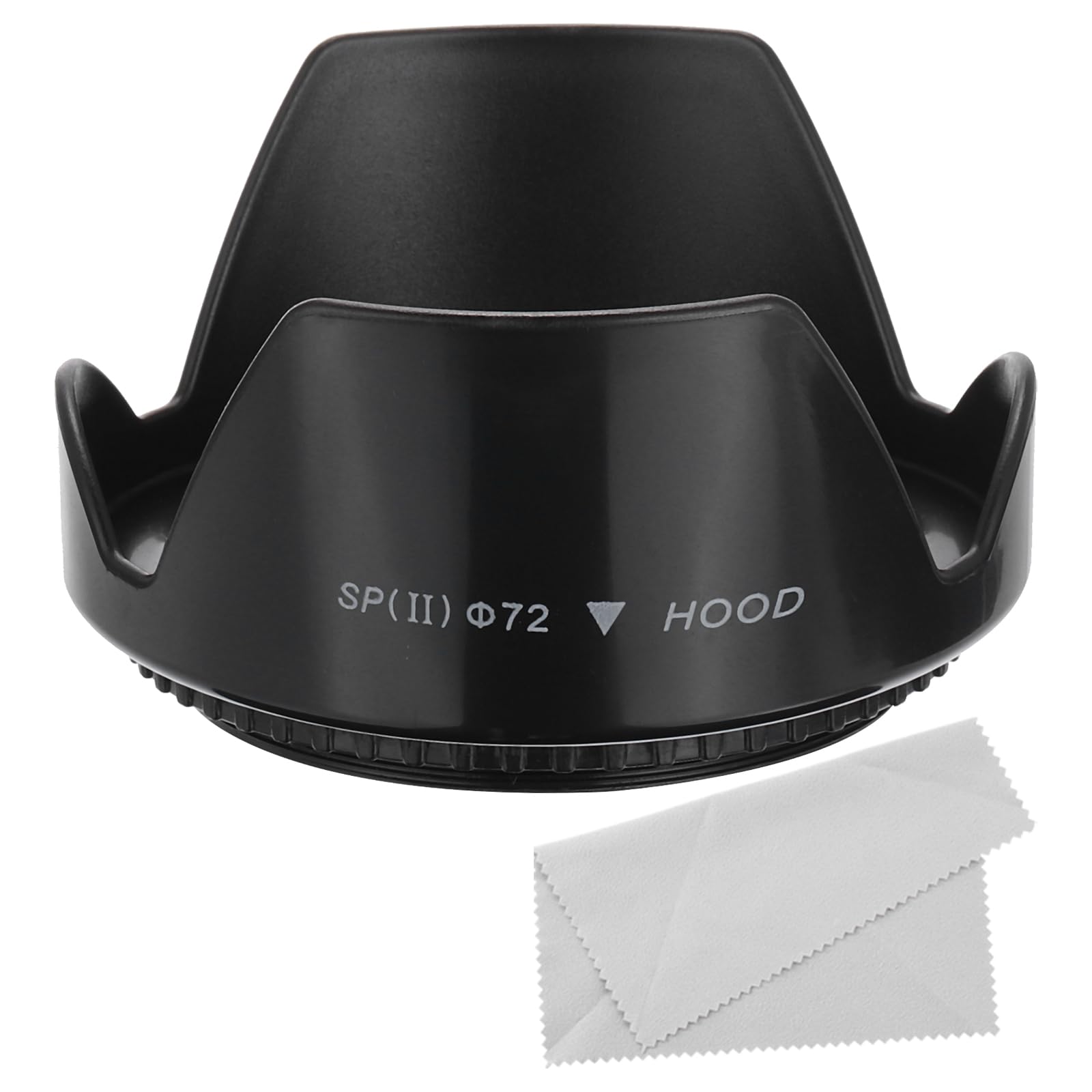 PATIKIL 72mm Camera Lens Hood, Flower Lens Hood Protector with Cloth for Anti-Reflection Blocks Excess Sunlight Enhance Camera Photography for Nikon, for Fujifilm, for Pentax, for Leica