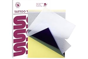 LIUMATE Tattoo Transfer Paper, 100 Sheets Tattoo Stencil Paper for Tattooing to Skin, 4 Layers Premium Thermal Stencil Paper 