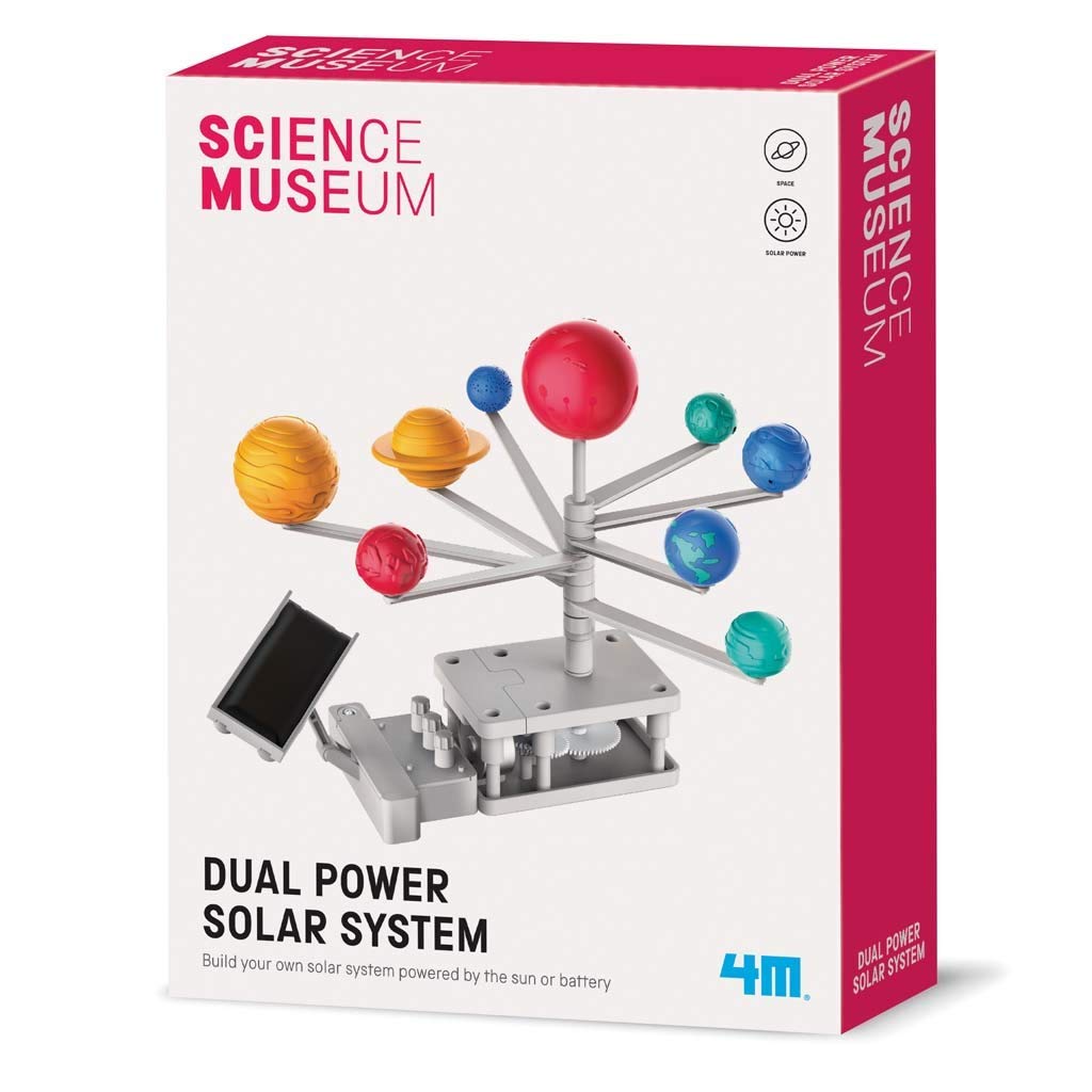 4M Science Museum Dual Powered Solar System Set, Science Kit for Boys and Girls Ages 8 and Up