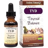 Amber NaturalZ TYD Thyroid Balance for Pets, Endocrine &amp; Metabolism, 1 OZ | Supports normal thyroid gland &amp; endocrine function. Helps pets maintain natural metabolic energy, calmness &amp; vitality.