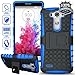ElBolt LG G3 Vigor / G3 Mini / G3 Beat/ G3s D725 D722 Case - 3 in 1 Bundle Armor Grenade Stand Hard Gel Case -Blue with Free Ultra-Sensitive Stylus Pen and Premium Screen Protector by ElBolt TM
