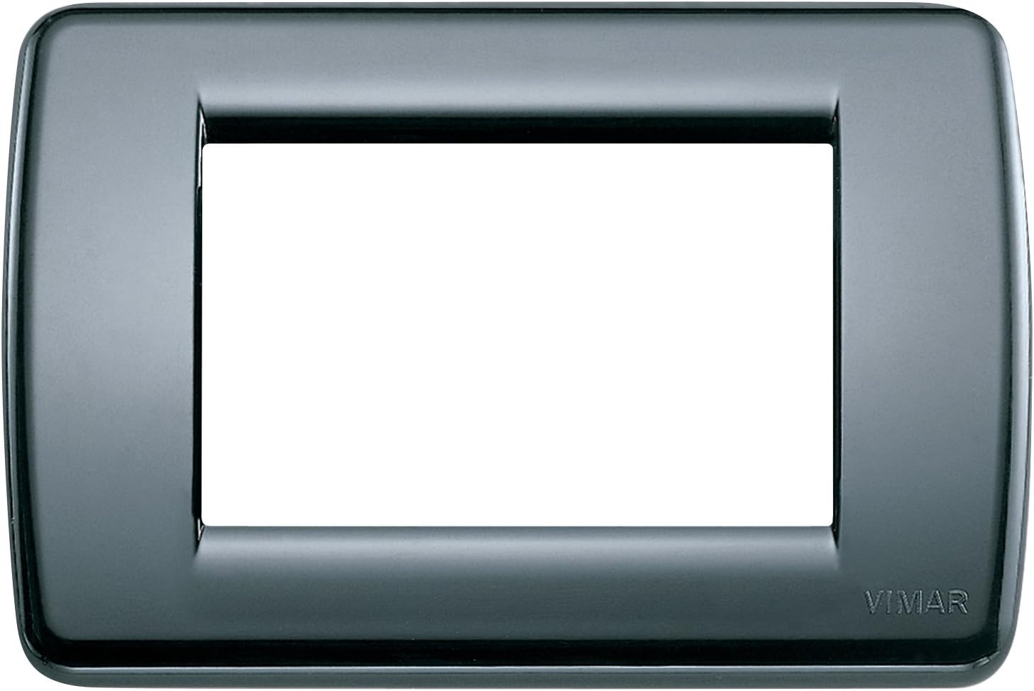 VIMAR Rondò Cover Plate, 3 Units, Graphite Grey, One Piece