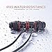 Wireless Bluetooth Headphones Lightweight Neckband Headset Stereo Noise Cancelling Earbuds w/ Mic,Sports Workout Sweatproof In Ear Earphones（Black）