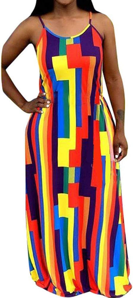 Womens Tie Dye Maxi Dresses Sleeveless Casual Sexy Vintage Floral Summer Boho Bodycon Long Dress Plus Size Sundresses