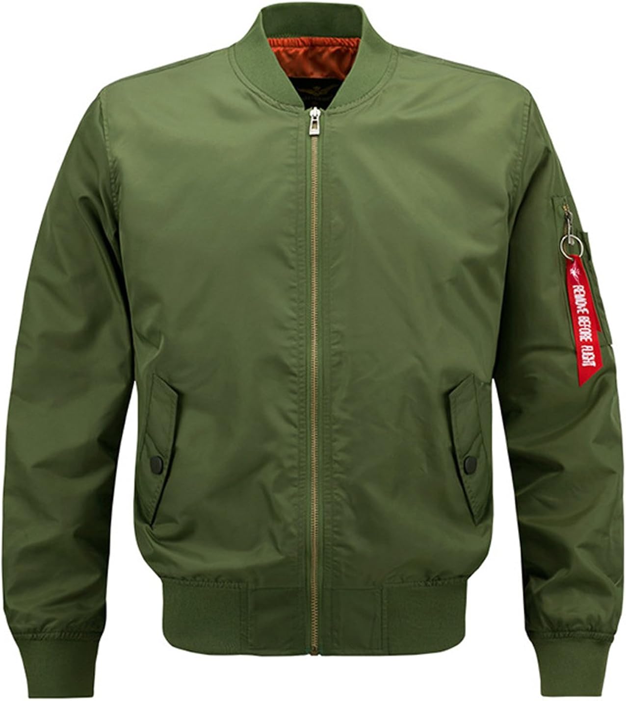 Springrain Men's Casual Stand Collar Millitary Pilot Bomber Jackets at  Men’s Clothing store