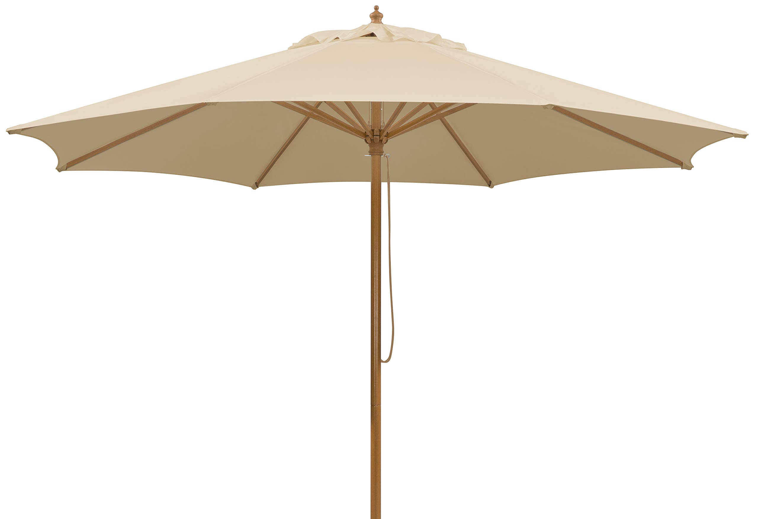 Schneider umbrella Malaga, natural, ca. 300 cm Ø, 8-part, round