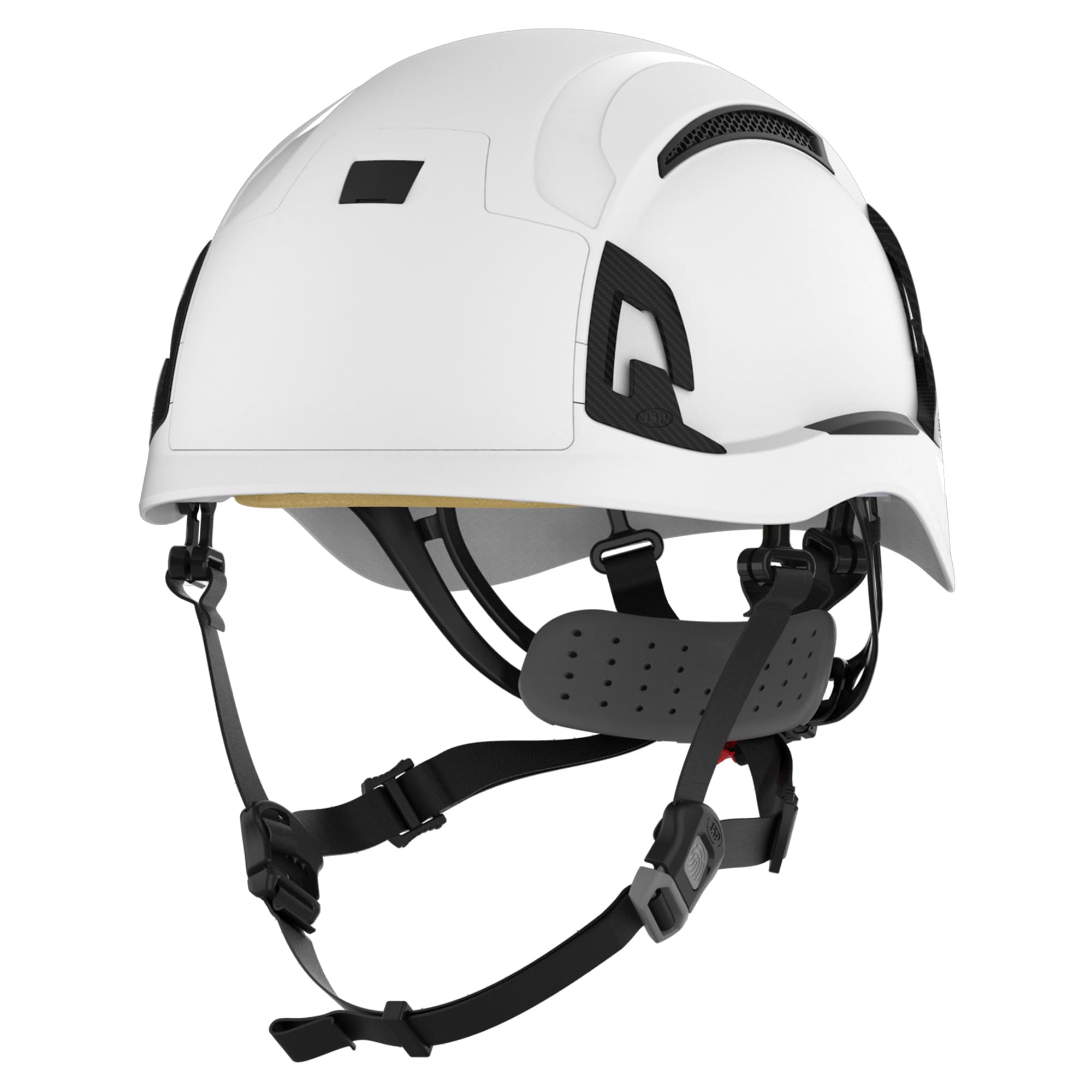 JSP EVO ALTA BASEWORKER Industrial Safety Helmet Hard Hat - Wheel Ratchet - Vented - White - All-Round High Impact Head Protection EN 397 & EN 50365
