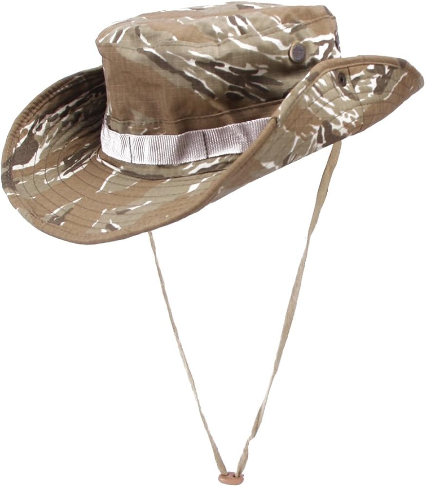 Amazon 帽子 ハット ブーニーハット サファリハット 男女兼用 Uvカット つば広 バケットハット 折り畳み サイズ調整可 5色 アウトドア 夏 ベージュ迷彩 並行輸入品 ハット 通販