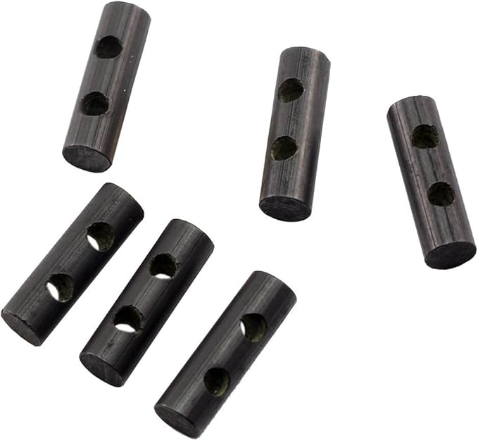 Bayite Small Ferro Rod Survival Drilled Flint Fire Starter With Toggle Hole For Paracord Bracelet Necklace 1 Inch Pack Of 6