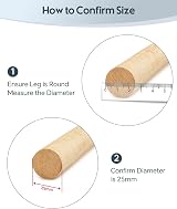VABNEER PTFE Round Furniture Glides 16pcs Self-Adhesive 25mm Sliders view 2