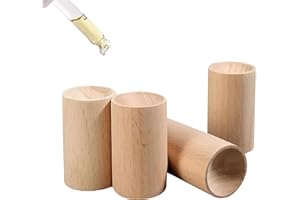 Haiaoxonr Wooden Essential Oil Diffuser, Fragrance Diffuser, Fragrance Retention, Long Lasting Fragrance for Home, Bathroom, Office, Closet, Shoe Closet, Toilet, Car, Yoga Room, Sauna Room, Pack of 10