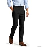 WANMINHAI Mens Dress Pants Stretch Slacks Expandable Waist Wrinkle Free | COMFORTABLE, SOFT, CLASSIC FIT | BIG &amp; TALL | WORK, FORMAL, BLACK, KHAKI, BEIGE