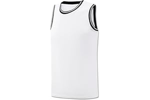 Repawu Youth Blank Basketball Jersey,Boy's Mesh Athletic Basketball Shirts,Blank Basketball Jerseys for Kids XS-XL