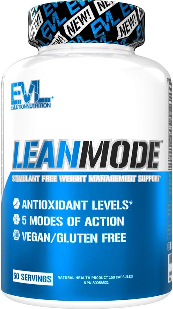 Evlution Nutrition Lean Mode - Complete Stimulant-Free Weight Loss Support and Diet System with Green Coffee, Carnitine, CLA, Green Tea, Garcinia Cambogia for Fat Burning and Metabolism (50 Servings): Health & Personal Care