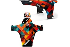 RideGuard PF1 - Front MTB Mudguard Mountain Bike Fender. Fits 24”, 26”, 27.5”, 29”, Plus Size and Fat Bikes. UK Made 100% Recycled Plastic Waste 100% Recyclable.