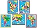 A Broader View 659 Continent Puzzle Combo Pack (171 Pieces in 5 Puzzles)