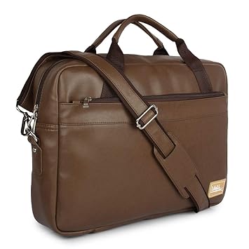 men's vegan leather briefcase
