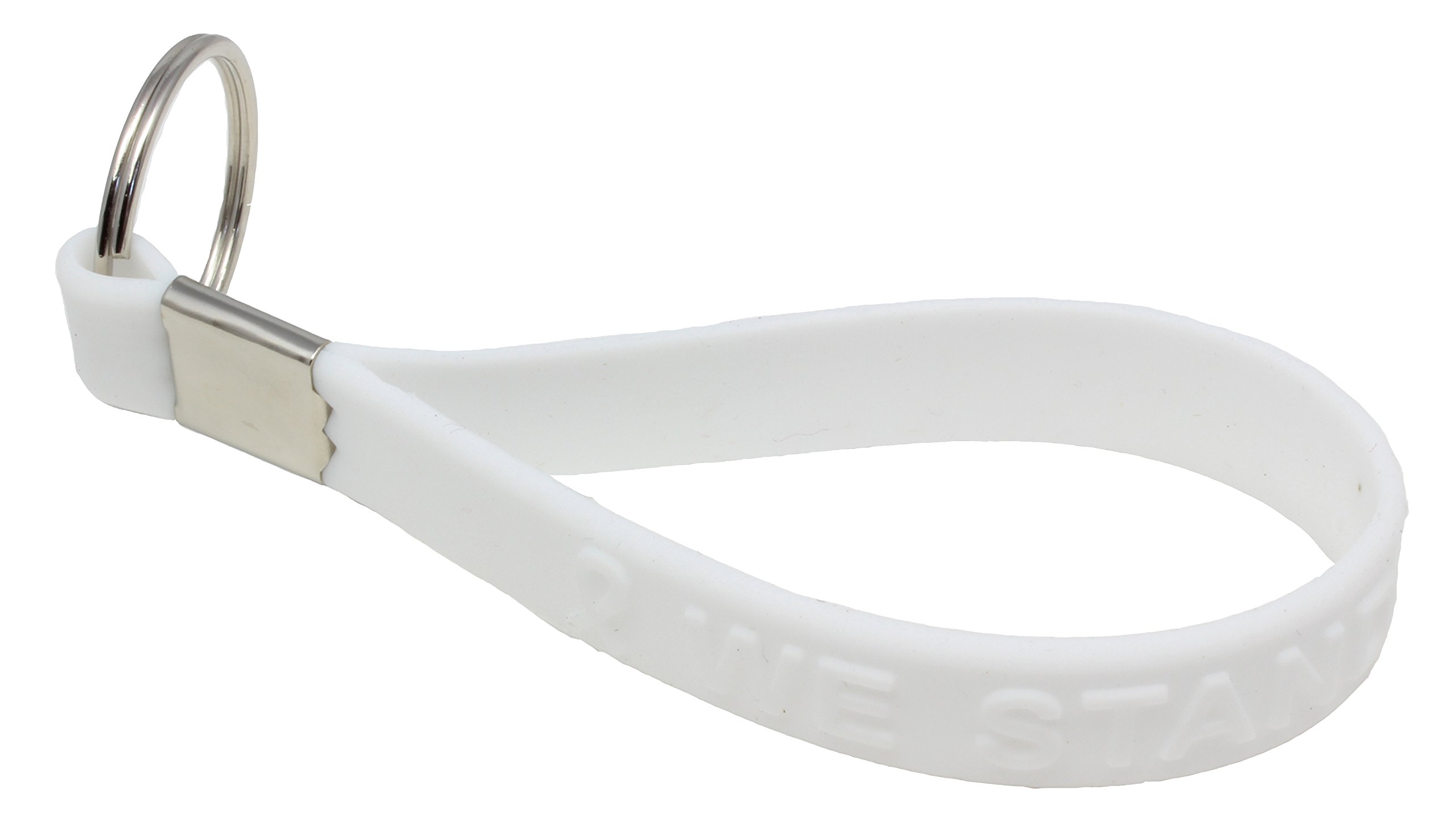 White Awareness Silicone Key Chain Buy 1 Give 1-2 Keychains for $8.99