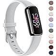 AK Sport Band Compatible with Fitbit Luxe Bands for Women Men, Soft Silicone Replacement Sport Straps Wristbands for Fitbit Luxe Fitness and Wellness Tracker