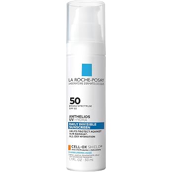 La Roche Posay Anthelios UV Sunscreen SPF 50, Daily Sunscreen for Face in 3 Formulas, UV Tone with Niacinamide, UV Hydra with