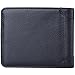 FlyHawk Men's RFID Blocking Genuine Leather Biford Mini&Slim Size Wallet, Classic-black, One Size