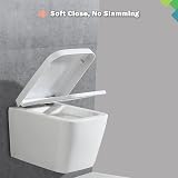 MASS DYNAMIC Square Toilet Seat Soft Close Top Fix with Quick Release view 5