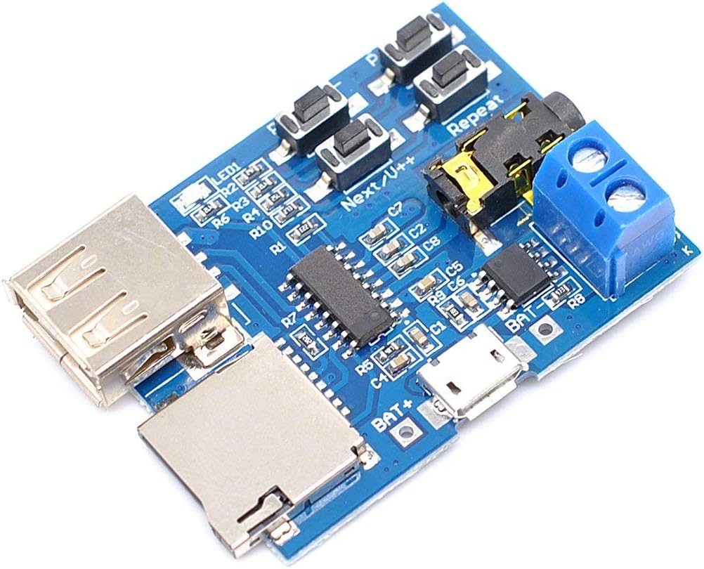 DollaTek Mp3 Lossless Decoders Decoding Power Amplifier Mp3 Player Audio Module Mp3 Decoder Board support TF Card USB