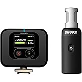 Shure MoveMic 88+ Wireless Microphone Video Kit - Pro Audio Recorder for Film/Field Recording Interviews, Stereo Mic 4 Polar 