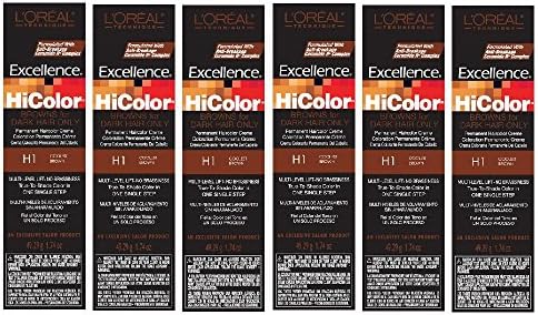 L'Oreal Excellence HiColor H1 Coolest Brown Hair HC-05113 (6 Pack)