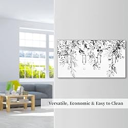 Grey Leaves 4 Gang Light Switch Cover Decorative