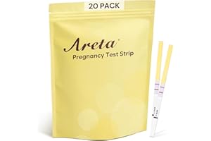 Areta Pregnancy Test Strips: 20 Pack hCG Tests - Highly Accurate Kit for Rapid Results The Day After Your Missed Period