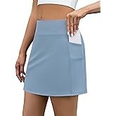 LouKeith Tennis Skirt with Shorts High Waisted Golf Skirts Dressy Casual Workout Athletic Skorts for Women with 4 Pockets