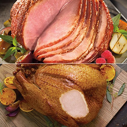 Fully Cooked Spiralsliced Smoked Ham and Herb Turkey Combo from Kansas